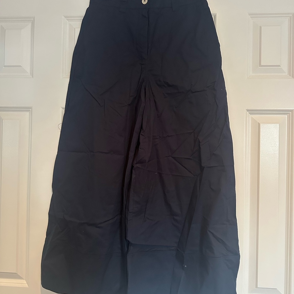 ASOS Black Wide Leg Boot-Cut Pants